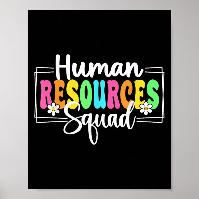 Human Resources Squad Back To School Hr Crew  Poster (Front)
