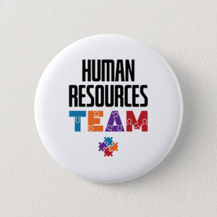Human Resources Team HR 6 Cm Round Badge