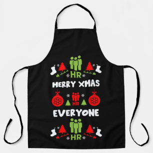Human Resources Ugly Santa Xmas Gifts Apron