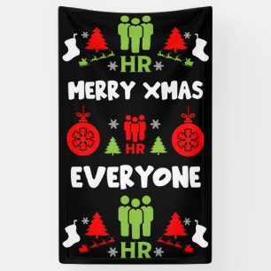 Human Resources Ugly Santa Xmas Gifts Banner