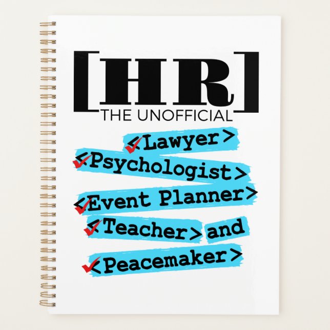 Human Resources Unofficial Funny HR Planner (Front)