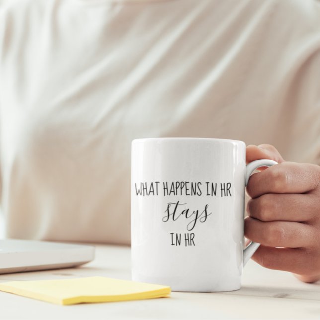 Human Resources What Happens in HR Stays Humour Coffee Mug (Creator Uploaded)
