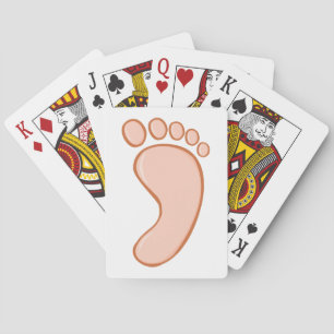 Human Right Foot Playing Cards