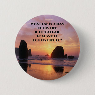 Human rights 6 cm round badge