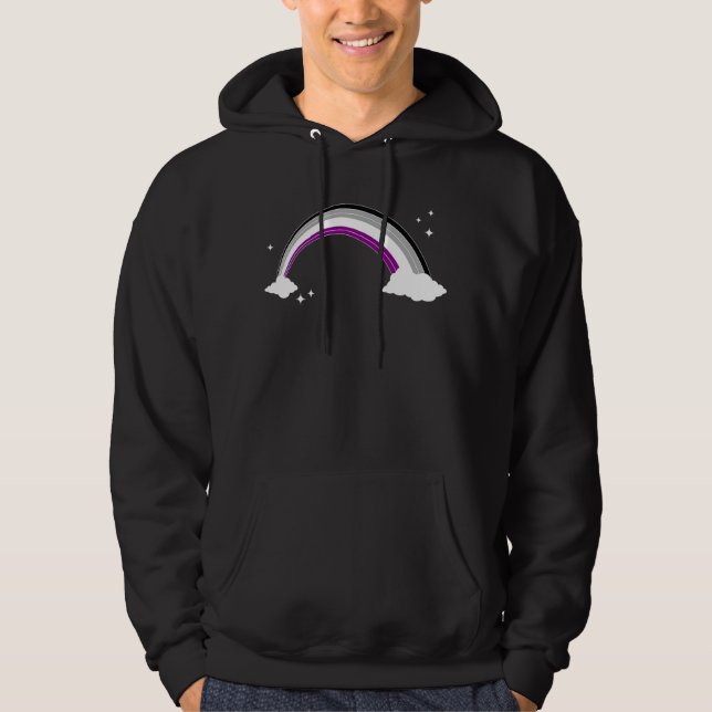 Human Rights Asexual Flag Rainbow Ace Pride Lgbt A Hoodie (Front)