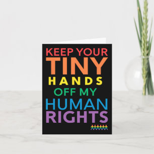 Human Rights Design Resist Anti-trump Lgbt Gay Pri Card