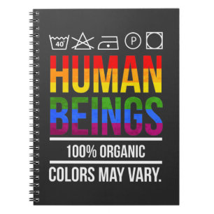 Human Rights Equality Support LGBT Awareness Notebook