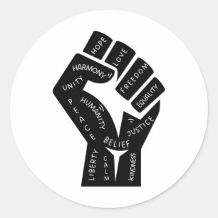 Human Rights Fist Sticker