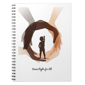 Human Rights for All – Minimal Diversity Circle De Notebook