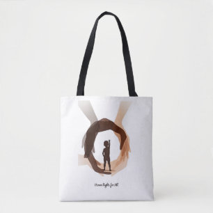 Human Rights for All – Minimal Diversity Circle De Tote Bag