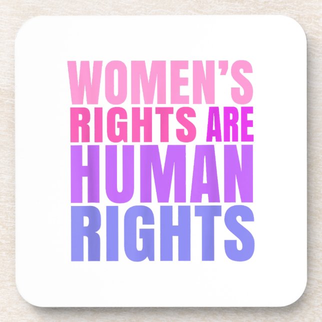 Human Rights Womens Right Coaster (Front)