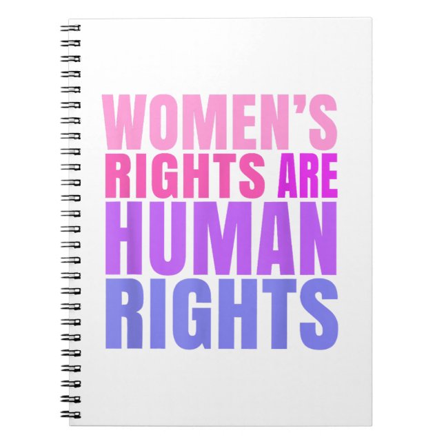 Human Rights Womens Right Notebook (Front)
