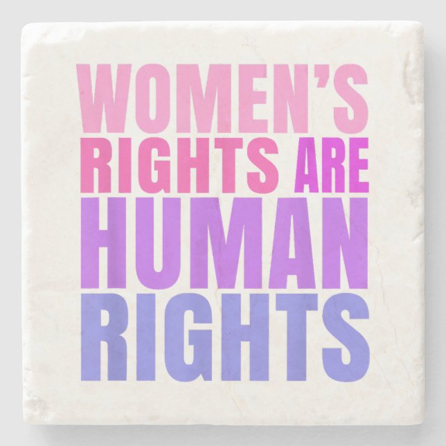 Human Rights Womens Right Stone Coaster (Front)