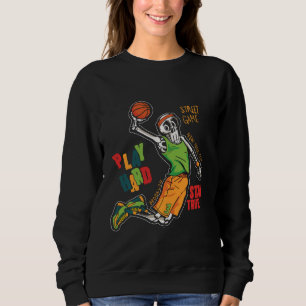 Human Skeleton Drinking Coffee Funny Halloween Sku Sweatshirt