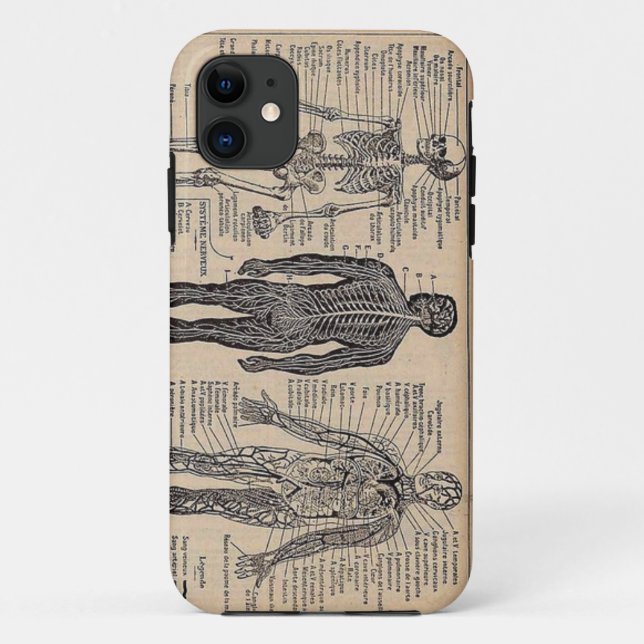 Human Skeleton Medical Diagram iPhone 5 Case (Back)