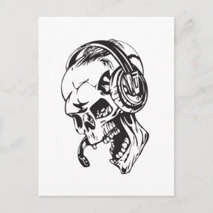 Human Skull 151 Postcard