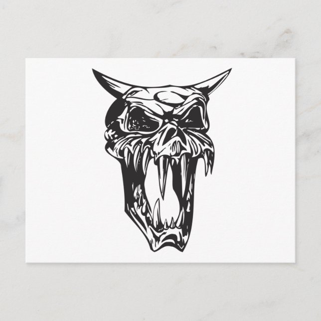 Human Skull 155 Postcard (Front)