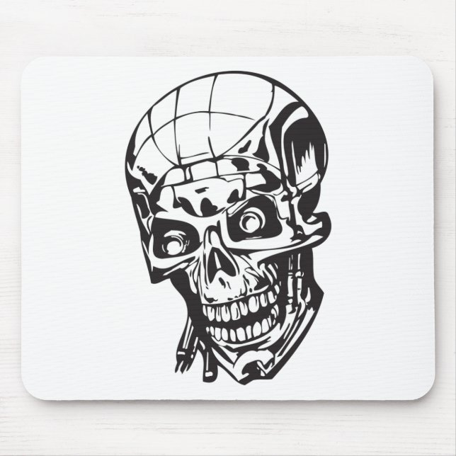 Human Skull 159 Mouse Pad (Front)