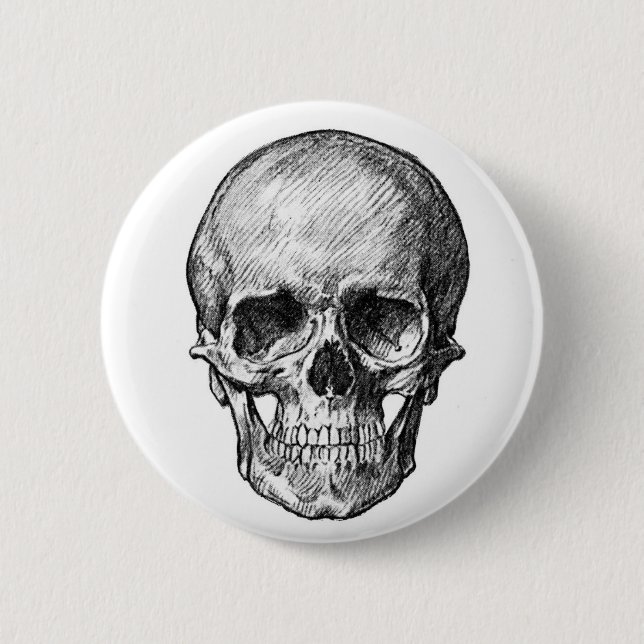 Human Skull Button (Front)