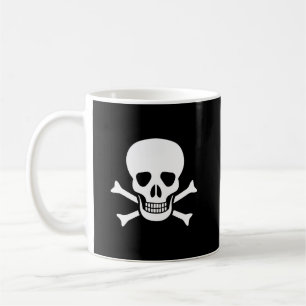 Human skull coffee mug