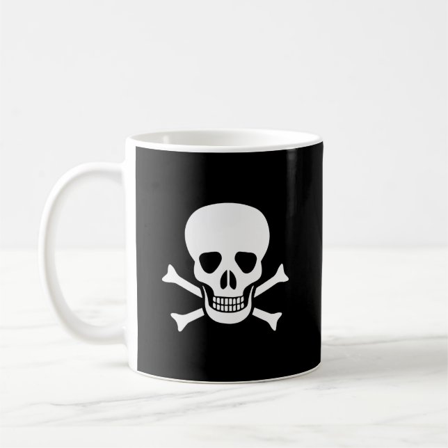 Human skull coffee mug (Left)