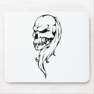 Human Skull Mouse Pad