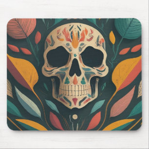 Human Skull Mouse Pad