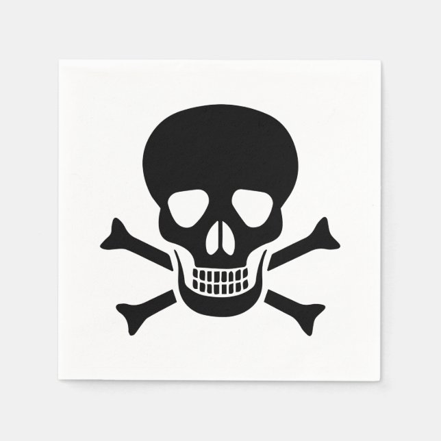 Human skull napkin (Front)