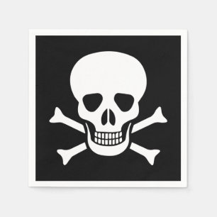 Human skull napkins