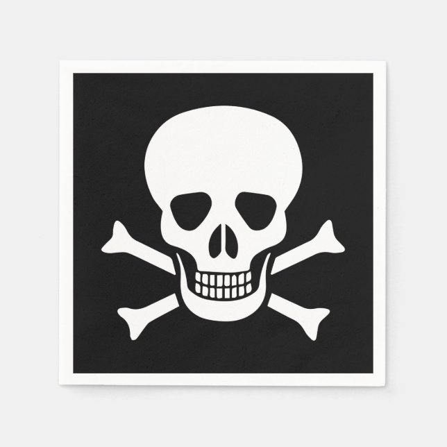 Human skull napkins (Front)