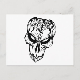 Human Skull Postcard