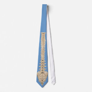 Human Spine Design Necktie