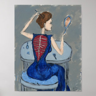 Human Suit scan #1 lighter. Poster