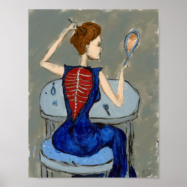 Human suit scan #2 abitdarker poster (Front)