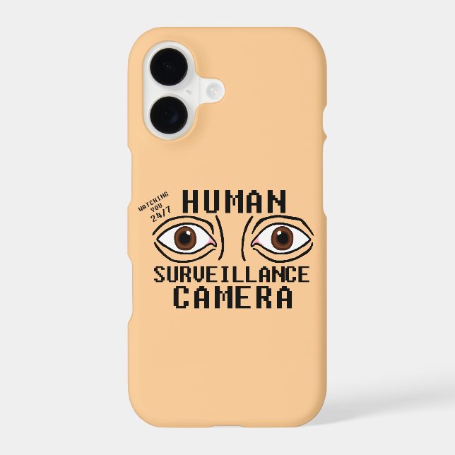 Human Surveillance Camera Dry Humour (Back)