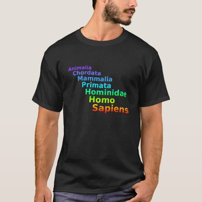 Human Taxonomy T-Shirt (Front)