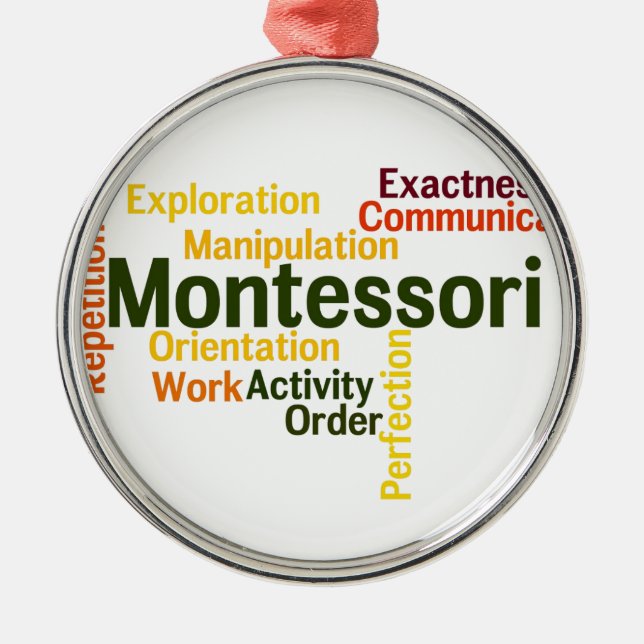 Human Tendencies Word Art Version 1 Metal Tree Decoration (Front)