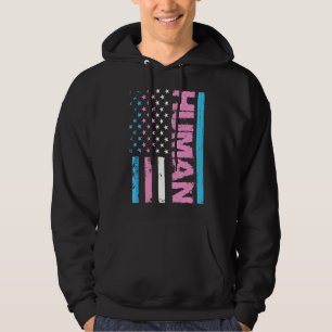 Human Trans Ally Flag Proud Lgbt Support Transgend Hoodie