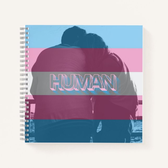 Human Trans Pride Notebook (Front)