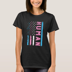 Human Transgender Pride Trans Ally Flag Proud Lgbt T-Shirt
