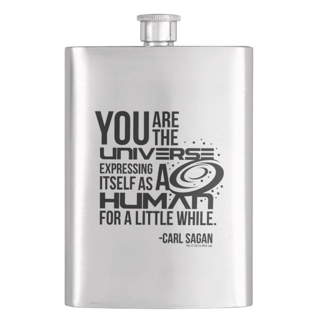 Human Universe Hip Flask (Front)