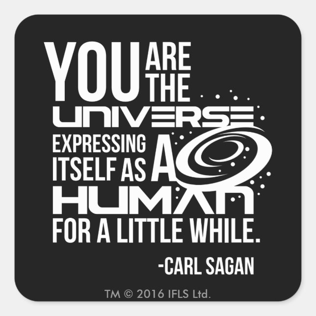 Human Universe Square Sticker (Front)
