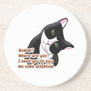 Human? Where are you? Cat Coaster