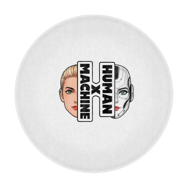 HUMAN x MACHINE Cutting Board (Front)