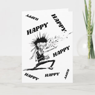 Human Zombie Halloween Greeting Card