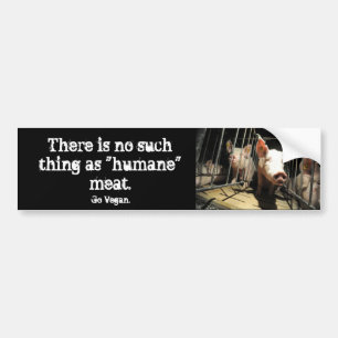 Humane myth pigs bumper sticker