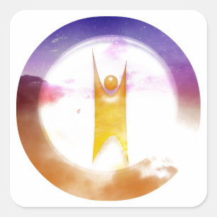 Humanism Symbol Square Sticker