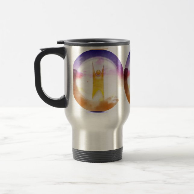 Humanism Symbol Travel Mug (Left)