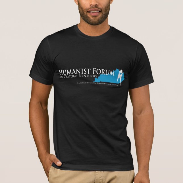 Humanist Forum of Central Kentucky Black T-shirt2 T-Shirt (Front)