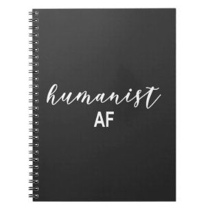 Humanist Typographic quirky fun notebook